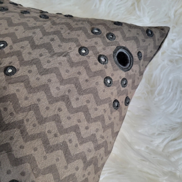 West Elm Mirror Pillwest elm Sandhur Mirror Burst Pillow Covow Cover with Insert - Picture 9 of 12